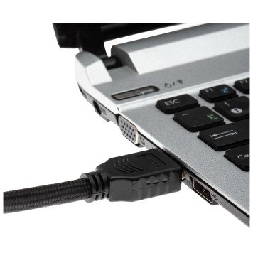 Кабель аудио-видео Cactus CS-HDMI.2-3 HDMI (m)/HDMI (m) 3м. Позолоченные контакты черный -5