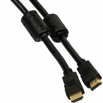 Кабель аудио-видео Ningbo HDMI-5M-MG HDMI (m)/HDMI (m) 5м. феррит.кольца Позолоченные контакты черный -1