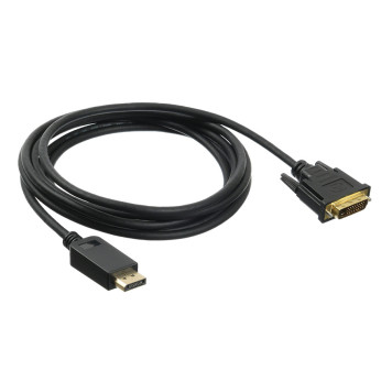 Кабель аудио-видео Buro 1.1v DisplayPort (m)/DVI-D (Dual Link) (m) 3м. Позолоченные контакты черный (BHP DPP_DVI-3) -3