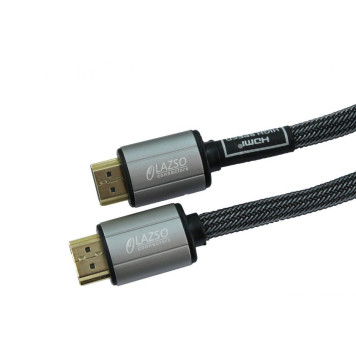 Кабель аудио-видео LAZSO WH-111-B HDMI (m)/HDMI (m) 3м. Позолоченные контакты черный (WH-111(3M)-B) -1