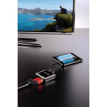 Адаптер аудио-видео Hama H-54510 HDMI (f)/Micro HDMI (m) 0.2м. черный (00054510) -3