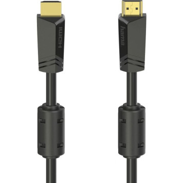 Кабель аудио-видео Hama H-205009 HDMI/HDMI (f) 10м. феррит.кольца Позолоченные контакты черный (уп.:1шт) (00205009) 