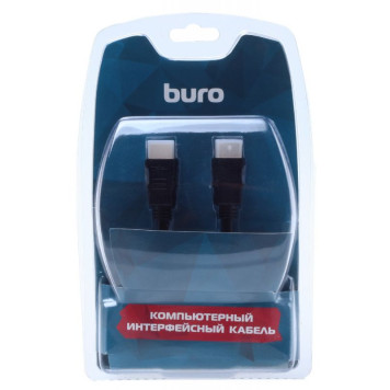 Кабель аудио-видео Buro HDMI (m)/HDMI (m) 3м. Позолоченные контакты черный (BHP RET HDMI30-2) -3