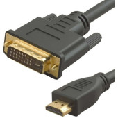 Кабель аудио-видео LAZSO WH-141 HDMI (m)/DVI-D(m) 10м. Позолоченные контакты черный (WH-141(10M))