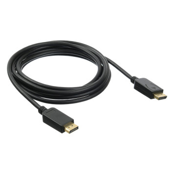 Кабель аудио-видео Buro v 1.2 DisplayPort (m)/DisplayPort (m) 3м. Позолоченные контакты черный (BHP DPP_1.2-3) -3