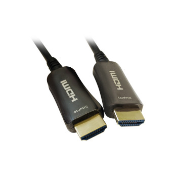 Кабель аудио-видео Digma HDMI 2.0 AOC HDMI (m)/HDMI (m) 10м. Позолоченные контакты черный (BHP AOC 2.0-10) -1