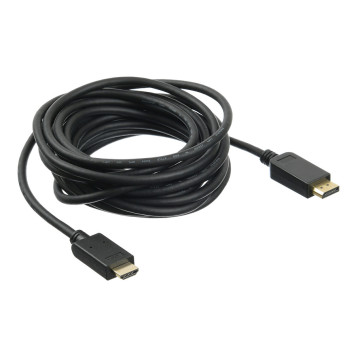 Кабель аудио-видео Buro v. 1.2 DisplayPort (m)/HDMI (m) 5м. Позолоченные контакты черный (BHP DPP_HDMI-5) -3
