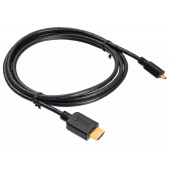 Кабель аудио-видео Buro HDMI 1.4 HDMI (m)/Micro HDMI (m) 1.8м. черный (MICROHDMI-HDMI-1.8)