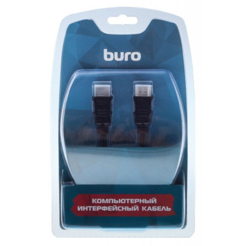 Кабель аудио-видео Buro HDMI 1.4 HDMI (m)/HDMI (m) 5м. Позолоченные контакты черный (BHP RET HDMI50) -1