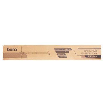 Кронштейн для проектора Buro PR06-W белый макс.20кг потолочный поворот и наклон -5