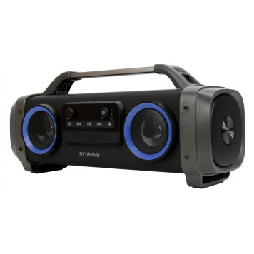 Аудиомагнитола Hyundai H-PCD400 черный 28Вт/MP3/FM(dig)/USB/BT/microSD -1