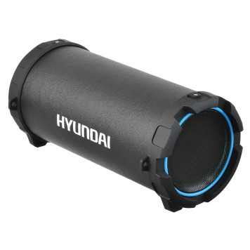 Колонка порт. Hyundai H-PAC220 черный/голубой 10W 1.0 BT/3.5Jack/USB 