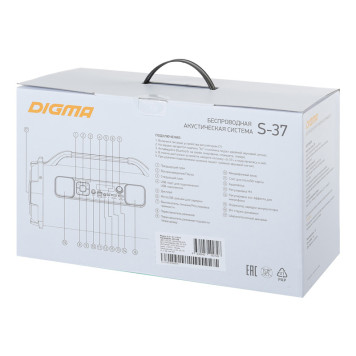 Колонка порт. Digma S-37 черный 30W 2.1 BT/USB 3600mAh (SP3730B) -2