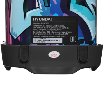 Колонка порт. Hyundai H-PAC460 черный 9W 1.0 BT/3.5Jack/USB 10м 1500mAh -9