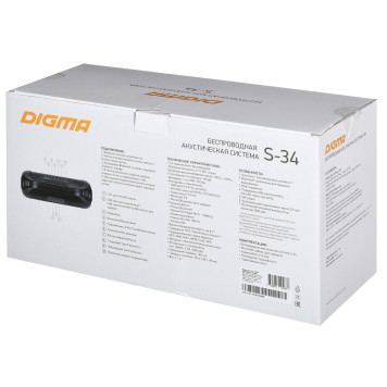 Колонка порт. Digma S-34 черный 25W 1.0 BT/USB 3000mAh (SP3425B) -3