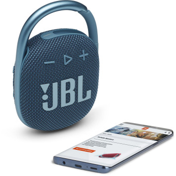 Колонка порт. JBL Clip 4 синий 5W 1.0 BT 15м 500mAh (JBLCLIP4BLU) -9