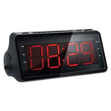Радиобудильник Hyundai H-RCL140 черный LED подсв:красная часы:цифровые AM/FM -3
