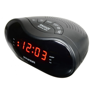 Радиобудильник Hyundai H-RCL160 черный LED подсв:красная часы:цифровые AM/FM -2