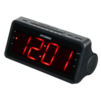 Радиобудильник Hyundai H-RCL140 черный LED подсв:красная часы:цифровые AM/FM -2