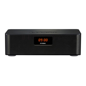 Радиобудильник Hyundai H-RCL340 черный LCD подсв:красная часы:цифровые FM 