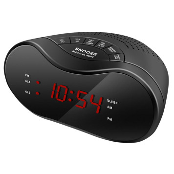 Радиобудильник Hyundai H-RCL160 черный LED подсв:красная часы:цифровые AM/FM -3