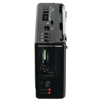 Радиоприемник портативный Hyundai H-PSR140 черный USB microSD -1