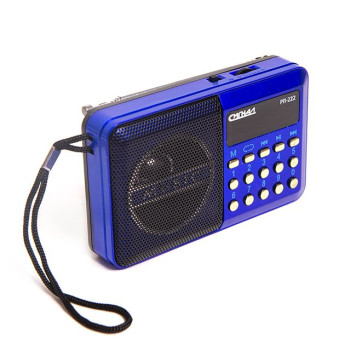 Радиоприемник портативный Сигнал РП-222 синий/черный USB microSD -1