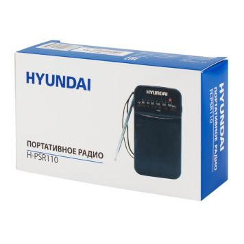 Радиоприемник портативный Hyundai H-PSR110 черный -1