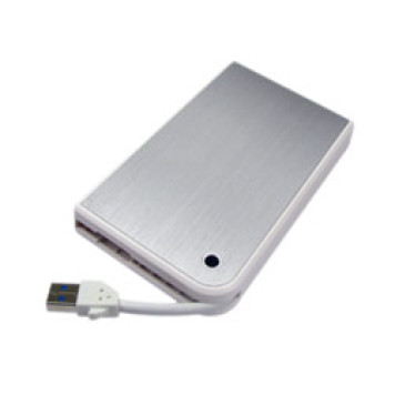 Внешний корпус для HDD/SSD AgeStar 3UB2A14 SATA II пластик/алюминий белый 2.5