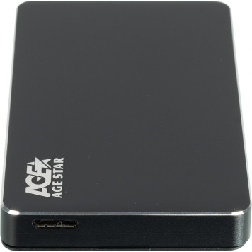 Внешний корпус для HDD/SSD AgeStar 3UB2AX1 SATA I/II/III алюминий черный 2.5