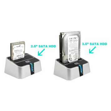 Док-станция для HDD AgeStar 3UBT2 SATA пластик серебристый 1 -2