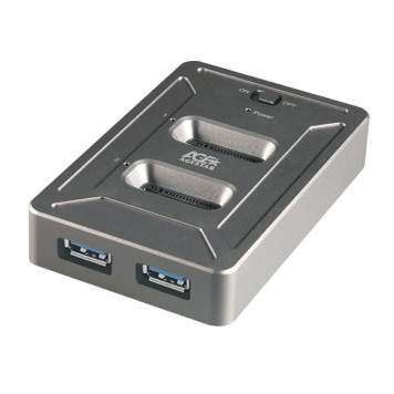 Док-станция SSD AgeStar 31CBNV2H NVMe USB3.2 алюминий серый M2 2280 M-key -1