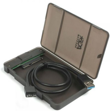 Внешний корпус для HDD/SSD AgeStar 31UBCP3 SATA пластик черный 2.5