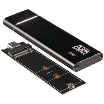 Внешний корпус SSD AgeStar 31UBNV5C NVMe USB3.2 алюминий черный M2 2280 M-key -2