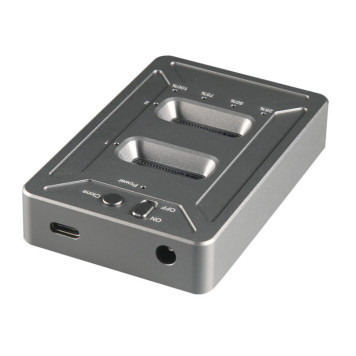 Док-станция SSD AgeStar 31CBNV2C NVMe USB3.1 алюминий серый M2 2280 M-key -2