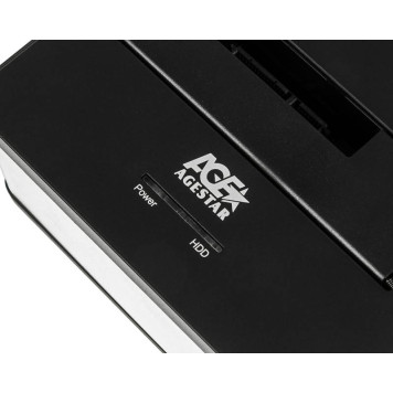 Док-станция для HDD AgeStar 3UBT7 SATA III пластик/алюминий серебристый 1 -4