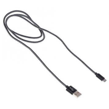Кабель Buro Braided BHP RET MICUSB-BR USB A(m) micro USB B (m) 1м черный -5