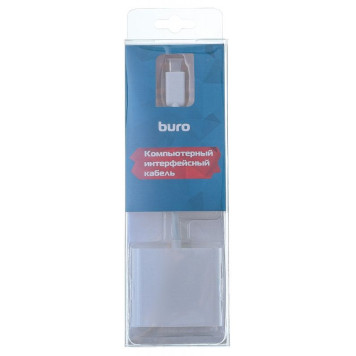 Переходник Buro BHP RET TPC-HDM USB Type-C (m) HDMI (f) USB 3.0 A(f) USB Type-C (f) белый -1