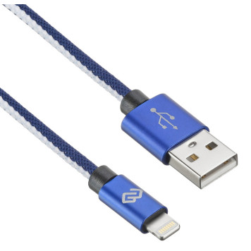 Кабель Digma USB A(m) Lightning (m) 1.2м синий -4