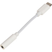 Переходник Buro BHP TPC-JCK USB Type-C (m) Jack 3.5mm (f) белый