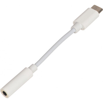 Переходник Buro BHP TPC-JCK USB Type-C (m) Jack 3.5mm (f) белый 