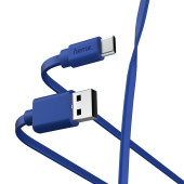 Кабель Hama 00187229 USB Type-C USB A(m) 1м синий плоский