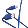 Кабель Hama 00187229 USB Type-C USB A(m) 1м синий плоский 