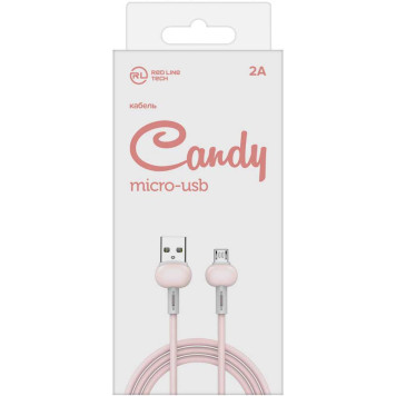 Кабель Redline Candy УТ000021986 micro USB B (m) USB A (m) 1м розовый -1