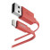 Кабель Hama Flat 00173645 USB (m)-Lightning (m) 1.2м розовый плоский 