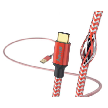 Кабель Hama 00178296 USB Type-C (m) USB A(m) 1.5м красный -1