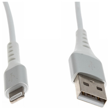 Кабель Cactus CS-LG.USB.A-1 USB (m)-Lightning (m) 1м белый блистер -4