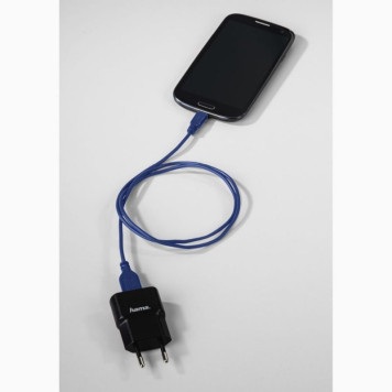 Кабель Hama Flexi-Slim 135785 USB Type-C (m) USB A(m) 0.75м синий -1