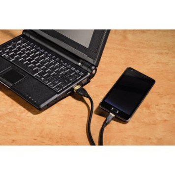 Кабель Hama 00078490 micro USB B (m) USB A(m) 0.75м -1