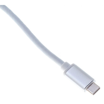 Адаптер Buro BHP USB Type-C (m) USB Type-C (f) miniDisplayPort (f) 0.1м серебристый -1